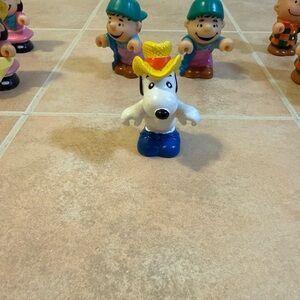 Lot Of 11 Peanuts Toy Figure United Features Syndicate 1958 - 1966 VTG